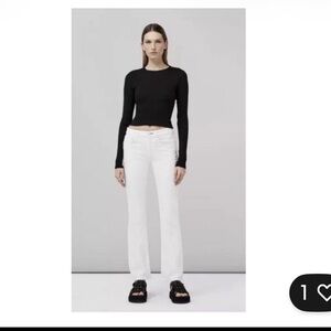 Rag & Bone Peyton Optic White Boot Cut Jeans